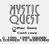 Mystic Quest Title Screen